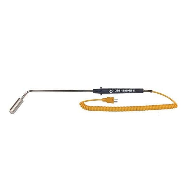 Type-K, 45 Angle Surface Probe, 10"L, Mi